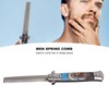 Men Spring Comb Pocket Size Stainless Steel Teeth Foldable Brush
