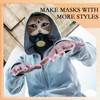 Seenelling 23 Pcs DIY Therian Mask Kit Blank Cat Mask