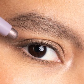 Palladio Waterproof Eyeshadow Stick with Blending Sponge, Long Lasting & Effortless Application, Smudge Free & Crease Proof Formula, Matte & Shimmer Shades, Buildable Eye Shadow (Silver Mauve Shimmer)