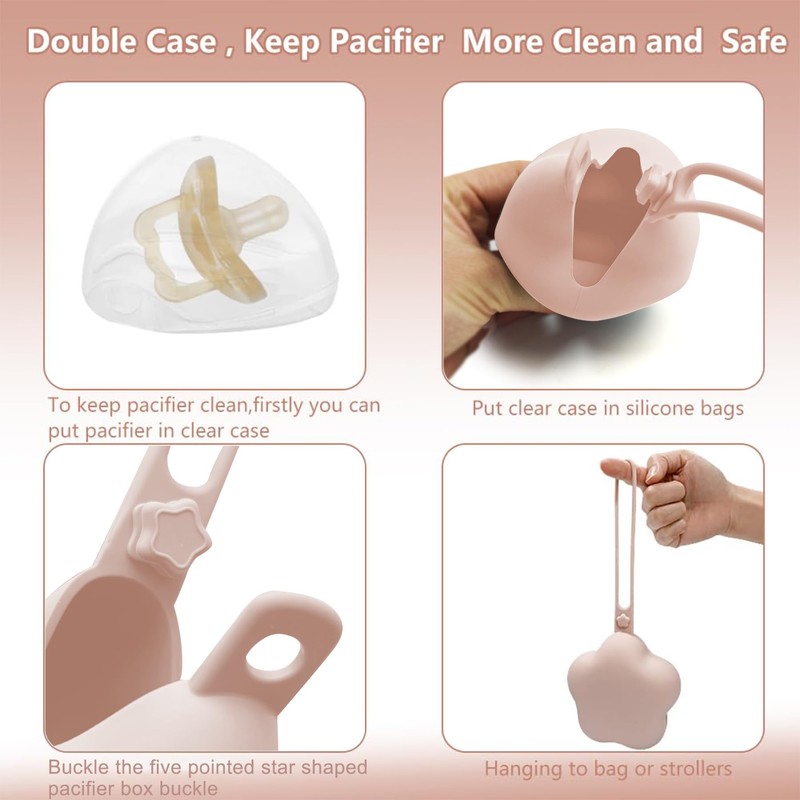 Pack of 5 Dummy Box, Dummy Box for Baby, Transparent