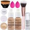 Phoera Foundation, Phoera Primer, Phoera Powder, Concealer Cover Liquid Matte