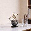 DOVDOV Modern Abstract Dancer Statue, Golden Dancer Sculpture, Contemporary Art