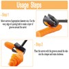 Carrot Curler and Peeler, Vegetable Spiral Cutter,Fruit Carving Tools,Kitchen Creative