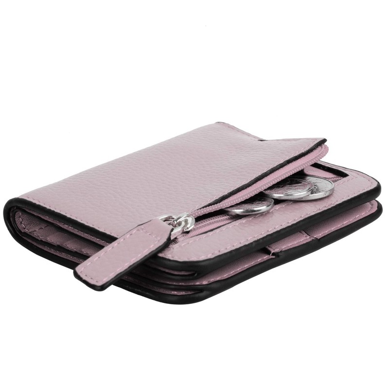 YALUXE RFID Blocking Slim Compact Leather Wallets for Women Ladies