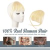 BARSDAR Clip in Fringe Human Hair 100% Real Hair Fringe