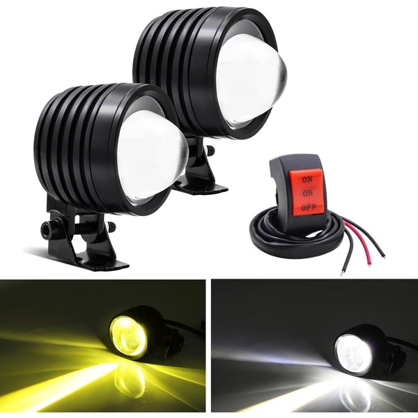 LED Fog Lamp Motorcycle Work Light Spot Headlight Auxiliary Lighting