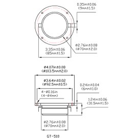 Goldwood Sound 100 Watts 8ohm Silk Dome Speaker Tweeter Black (GT-510)