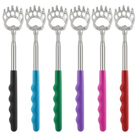 6 Pcs Back Scratcher for Women Men, PLULON Extendable Back Scratcher with Rubber Handles Telescopic Backslap Extendable Massager Scratching Tool for Adults