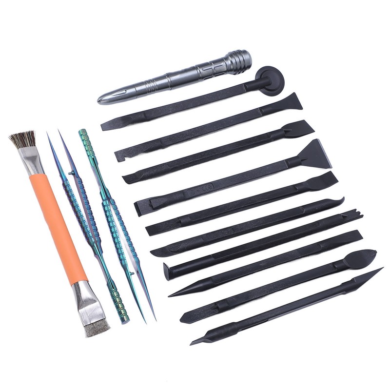 14 Pcs Electronics Repair Tool Kit Spudger Screen Breaker Brush