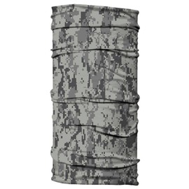 Born of Water Neck Gaiter: Digital Camo Camouflage: Fishing Face Mask Shield UV Sun Protection
