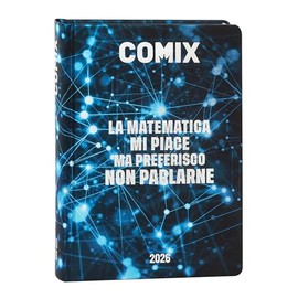 Comix Online Exclusive - Daily Calendar 16 Months School Diary 2025-2026 with Hard Cover Ideal for Middle and High School 13 x 17.8 cm Blue