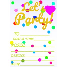 30 Birthday Invitation Cards,Party Invitation Card, Uniquely Designed Birthday Cards for Children,Men, Women and Kids (Bright pink)