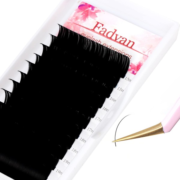 Classic Lash Extensions 0.07 DD Curl Lash Extensions 15-20/20-25mm Mixed