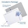 25 Blue Summit Supplies Grey Hanging File Folders Letter Size