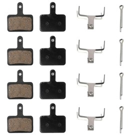 CADUFUELLY 8Pcs Disc Brake Pads, Bicycle Disc Brake Pads Resin Bike Brake Pads Replacement for Shimano Deore M575 M525 M515 T615 M465 M447 M446 M445 M416 M415 M395 M375 C601 C501