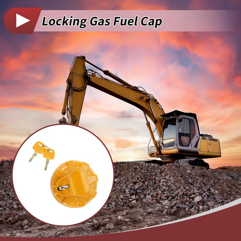 HEROFFIX Excavator Locking Gas Cap for Volvo Locking Fuel Tank