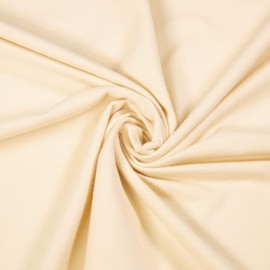 FabricLA Cotton Spandex Jersey Fabric by The Yard - 10 oz 4-Way Stretch Spandex & Cotton Fabric, 60" Wide – Perfect for Skirts, Tops, T-Shirts | Cream | Sold in 5 Continuous Yards