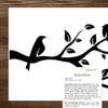 Birds on Branch Vinyl Wall Sticker Living Room Furniture Door