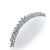 Decorative Hair Comb Medium Tiara White Rhinestone Crystal Bridal Hair