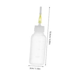 Hohopeti 10pcs Dispensing Glue Bottle Soldering Flux Squeeze Bottle Glue Bottles Glue Dispenser Bottle Needle Bottle Fine Point Glue Bottle White Stainless Steel