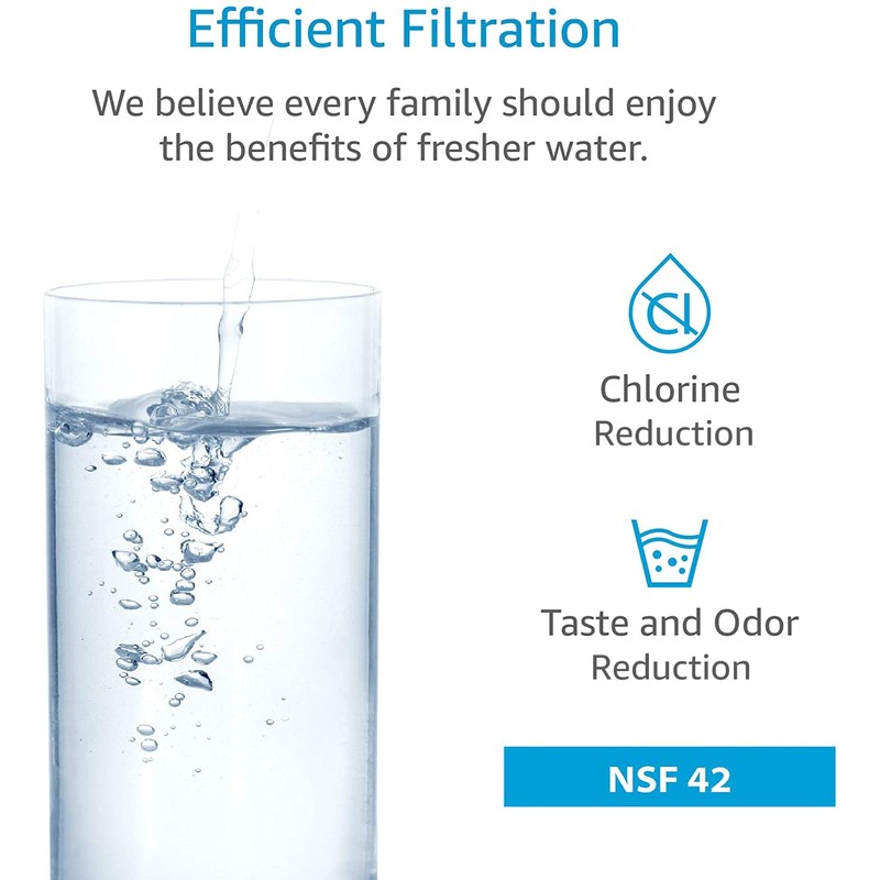 AQUA CREST 836848 Fridge Water Filter, Replacemen for Fisher &