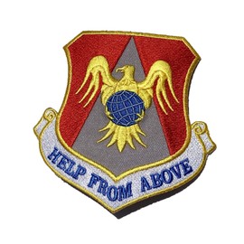 Squadron Nostalgia LLC Help from Above 375th Air Mobility Wing Patch – Plastic Backing