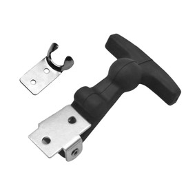 Hood Holder, Elastic Hood Holder Rubber, Hood Closure, Stainless Steel Rubber Hood Closure, Set Bonnet Holder, Bonnet Fasteners, for Tool Boxes, Trolleys, Vehicle Engines (Black