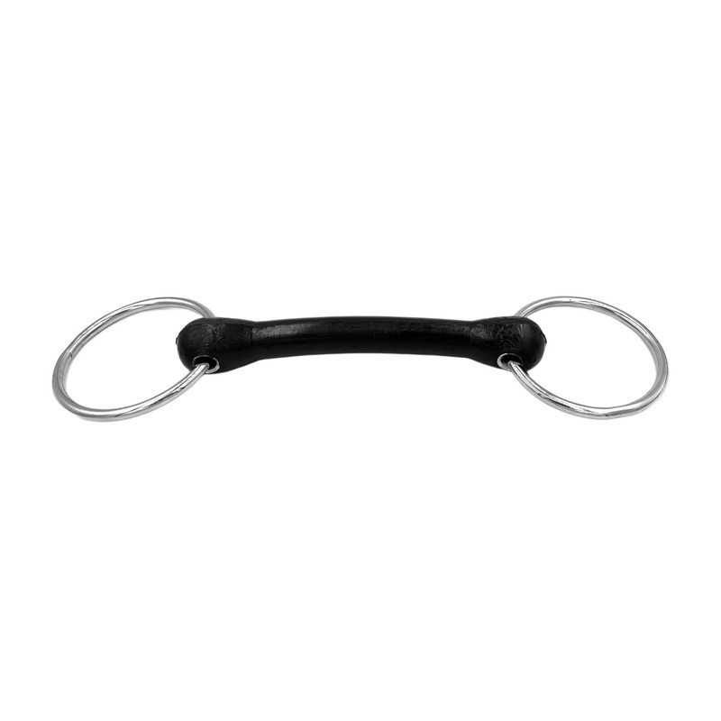 Equine Smile ES0101 Snaffle Bit Flexible Rubber Bar Ring Diameter