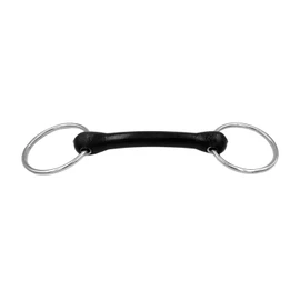 Equine Smile ES0101 Snaffle Bit Flexible Rubber Bar Ring Diameter 65 mm Bit Thickness 23 mm (12.5 cm)