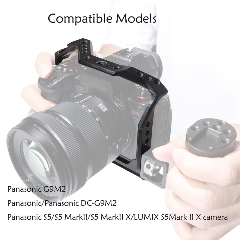 NICEYRIG Camera Cage S5 for Panasonic Lumix S5 with NATO
