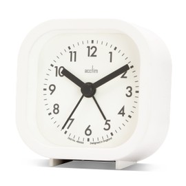 Acctim Robyn Mini Bedside Alarm Clock White