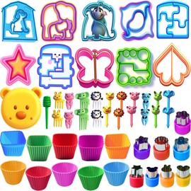 Sandwich Cutters Bread Shaped Set Vegetable Fruit Cookie Cutters - Great for Lunchbox and Bento Box