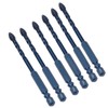 10Pcs Cross Spearhead Drill Bit Carbide Bits with 1/4in Hex