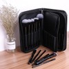 KIRA Makeup Brush Pouch with Soft and Bristle, Organizer Leather
