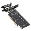 RIITOP Quad PCIe NVMe Adapter, PCIe 4.0 x16 to 4Ports
