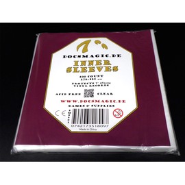 docsmagic.de 100 Inner Sleeves for 7 Inch 45 rpm Vinyl Records Clear 2 Mil Record Sleeves Transparent