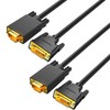 2 Pack DVI to VGA Adapter Cable 6FT, DVI-D 24+1