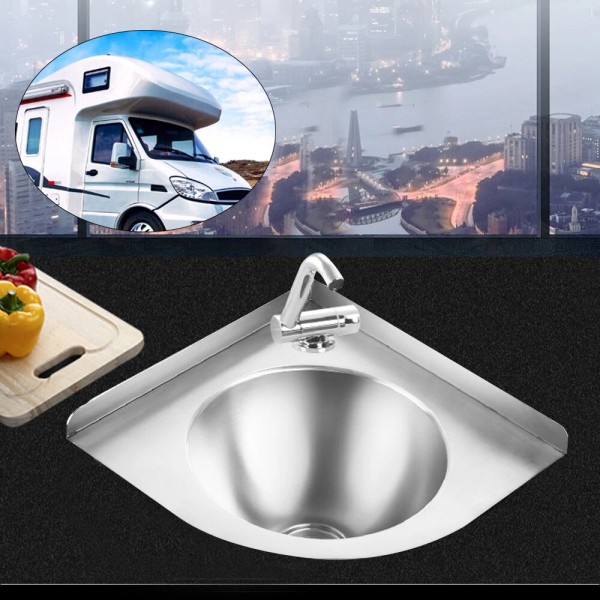 Unbranded RV Caravan Camper Stainless Steel Hand Wash Basin Kitchen