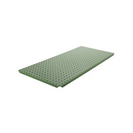 Pegboard, 3in.Hx32in.W, Metal, Green, PK2