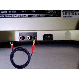 Technics Turntable Ground Wire Replacement 5ft - Professional 18AWG Cable Stops Hum 30+ SL Series Models Gold Plated