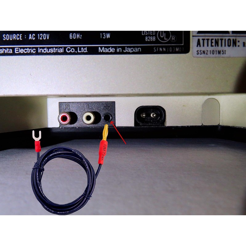 Technics Turntable Ground Wire Replacement 5ft - Professional 18AWG Cable