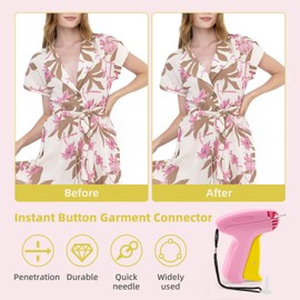 Stitchy Quick Clothing Fixer, Mini Stitch Gun for Clothes, Tagging Gun for Clothing, Includes 2 Fine Needle, 1000 White & 1000 Black Fasteners, Clothing Tag Gun for Clothes Quick Stitch Sewing Gun