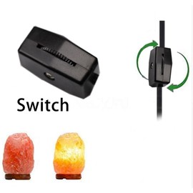 Tiqian Himalayan Salt Lamp Cord - 25W Dimmable Halogen Replacement Bulbs, E12 Base, Perfect for Himalayan Salt Lamps, Night Lights, Wax Warmers - with 6 Free Bulbs for Salt Lamp (1)