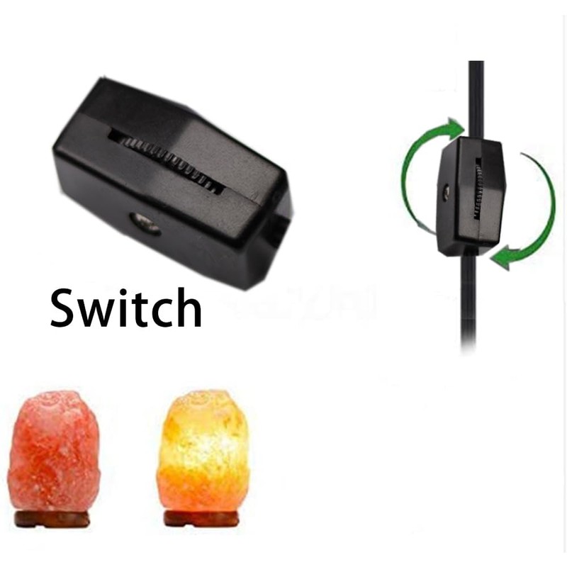 Tiqian Himalayan Salt Lamp Cord - 25W Dimmable Halogen Replacement