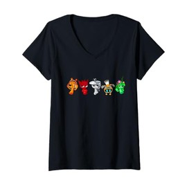 Womens Sprunky Dance! | Funbot Vinera Oren Raddy Clukr V-Neck T-Shirt