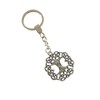 LARGE KEYRING - Viking Tree - Silver Plated. Split Ring.