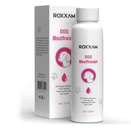 ROXXAM Dog Mouthwash: Advanced Dental Care Water Additive for Dogs | Keep Dog Breath Fresh and Teeth Clean | Supports Gum Health | Eliminates Bad Breath, Whitens Teeth, Prevents Cavities