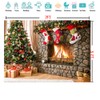 CYLYH 7x5FT Christmas Photography Backdrops Child Christmas Fireplace Decoration Background