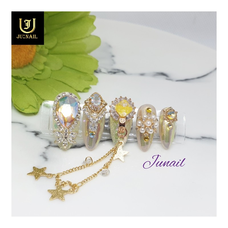 ❗️Limited❗⭐️Star Love Handmade Nail Tips⭐️ - Short straight nose pin