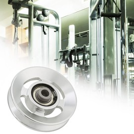 Cerlingwee Fitness-Riemenscheibenrad, 4 Stück, Aluminiumlegierung, Fitness-Riemenscheibenrad, Heim-Fitness-Aufsätze, Teil, Übung, Krafttraining, Zubehör für 10,5 Mm Bohrungsdurchmesser (90